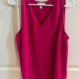 Nine West Fuchsia V-Neck Tank Top